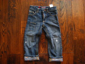 ☆TOMMY HILFIGER/トミーヒルフィガー☆90~100(サイズ2)☆ヴィンテージ加工ジーンズ☆中古