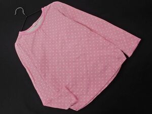 ネコポスOK MIKIHOUSE ミキハウス ハート柄 カットソー size130ｃｍ/ピンク ■◇ ☆ ecb2 子供服