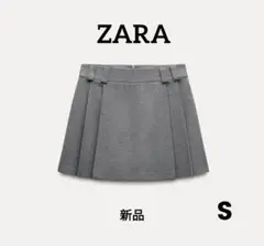 【新品】ZARA＊ボックスプリーツ　スコート