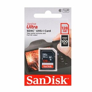 新品 SanDisk SDXCカード 128GB クラス10 100MB/s SDSDUNR-128G-GN3IN