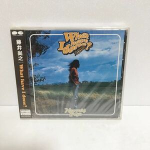 新品CD★ 藤井尚之 / What have I done? ★