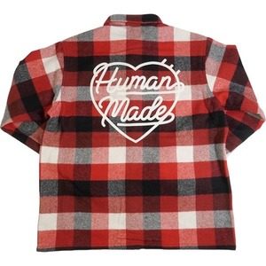 HUMAN MADE ヒューマンメイド 23AW WOOL BEAVERBLOCK CHECK SHIRT Red 長袖シャツ HM26SH011 赤 Size 【L】 【新古品・未使用品】 20782675