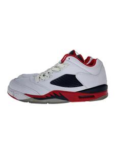 NIKE◆AIR JORDAN 5 RETRO LOW/エアジョーダンレトロロー/ホワイト/819171-101/28cm