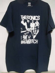 60年代ガレージロック関連★即決★新品バンドＴシャツ★ソニックス★THE SONICS★THE WITCH★ネイビーボディ×ホワイト★S/M/Lサイズ対応可