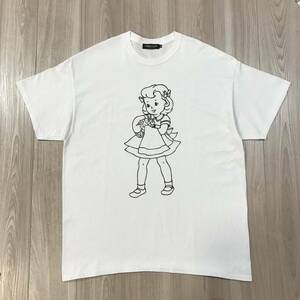 XL UNDERCOVER BRAIN WASH GIRL TEE BIG SIZE アンダーカバー 女の子 脳みそ ブレイン ウォッシュ ガール ホワイト プリント tシャツ 白 黒