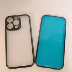 iPhone15 pro スマホケース　ハードケース　バンパーフレーム　クリア