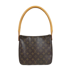 ルイヴィトン ルーピングMM モノグラム ショルダーバッグ モノグラムキャンバス M51146 ブラウン レディース LOUIS VUITTON 中古