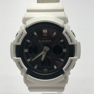 04w0174∞ G-SHOCK ジーショック CASIO カシオ 腕時計 GAW-100B ホワイト ビッグケース タフソーラー デジアナ 中古品