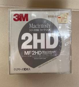 10枚 フロッピーディスク 3M 2HD MF/2HD Macintoshシリーズ対応フォーマット済