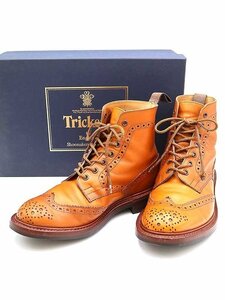 TRICKER’S トリッカーズ 2508 Malton レ―スアップカントリーブーツ ブラウン系 サイズ：7