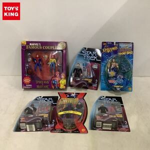 1円〜 TOY BIZ 等 アクションフィギュア 他 フェイマス カップル スパイダーマン＆メリージェーン 他