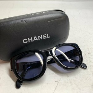 f001 BS CHANEL シャネル サングラス アイウェア 05247 94305 セルフレーム プラスチック ブラック 黒 ロゴ レディース　ケース付き