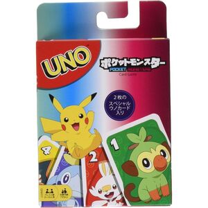 メール便発送 マテル ウノ(UNO) ポケットモンスター スペシャルルールカード カビゴン&ゲッコーガ付き GNH17 7歳以上