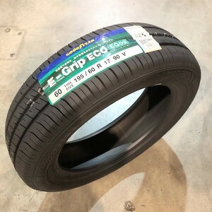 保管袋付 (IK121.22.2) 送料無料 [4本セット] GOODYEAR EFFICIENTGRIP ECO EG02　195/60R17 90V 2021年製造 室内保管 195/60/17 夏タイヤ