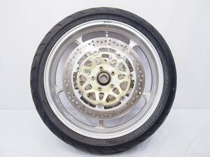 ゲイルスピードTYPE-Cフロントホイール3.50×17J軽い振れあり.炎上車外しZRX1100/1200