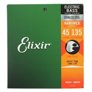 エリクサー ELIXIR 14782 Stainless Steel with NANOWEB Medium 5弦ベース弦