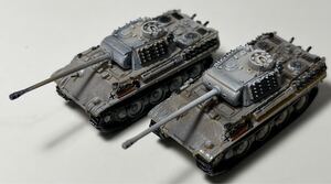 1/144 DOYUSHA 童友社 CAN。DO DRAGON マイクロアーマー 第2弾 ドイツ PANTHER G 戦車 パンサー G型 中期型 第1SS戦車連隊 ×2