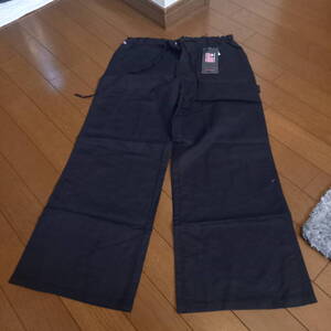 ★POLO JEANS CO.RALPH LAUREN ポロジーンズ★　黒のアンクル丈綿パン薄手Sサイズ　