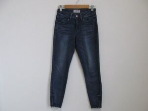 (55858)GUESS　ゲス　レディース　スキニー　デニム　パンツ　ジーンズ　ネイビー系　58(24)　USED