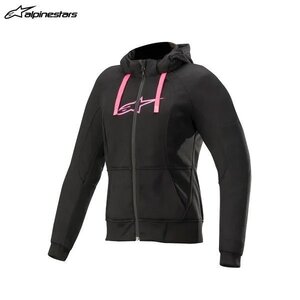 アルパインスターズ STELLA CHROME SPORT HOODIE 1039 BLACK FUCHSIA レディース Lサイズ] ALP8059175099960