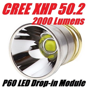 [B] Cree XHP 50.2 P60 LED Drop-in Module【新品】バルブ フラッシュ タクティカル ライト surefire Solarforce Fenix Olight Gentos MAG