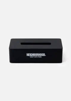 NEIGHBORHOOD LOGO STEEL TRAY TISSUE CASE