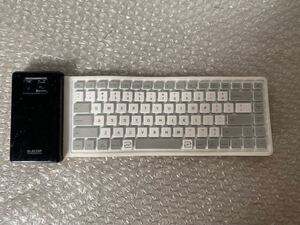  ELECOM K-FBS035E シリコンキーボード ワイヤレス【通電ジャンク品】