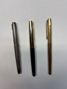 万年筆 14K 585 PILOT パイロット PARKER パーカー MONTBLANC モンブラン ペン先 文房具 現状品 3本まとめ売り