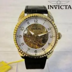 新品箱入 INVICTA オートマチック 腕時計 スケルトン 美麗 自動巻き