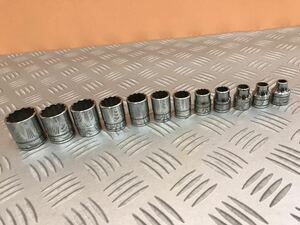 Snap-on スナップオン ソケット 3/8 inch 12角 インチサイズ 12個set F081〜F281