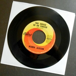 WANDA JACKSON This Should Go On Forever アメリカ盤シングル 1963