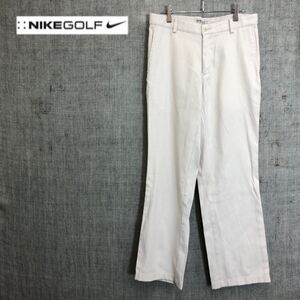 1O2017-F◆ NIKE GOLF ナイキゴルフ スラックス パンツ ボトムス ◆ size31 コットン ポリエステル ホワイト 古着 メンズ