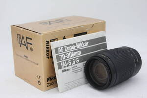 【返品保証】 【元箱付き】ニコン Nikon AF Nikkor 70-300mm F4-5.6 G レンズ v2994