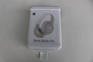 ③　Beats by Dr.Dre　MQTR3PA/A Beats Studio Pro ワイヤレスヘッドフォン サンドストーン　動作未確認　箱痛み品