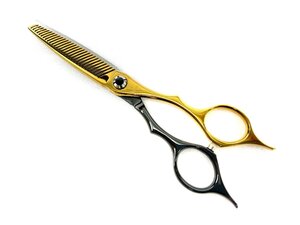 未使用品 SCISSORS JAPAN シザーズジャパン シザー セニング FLOR25% 29目 LSBS加工 オーダー品 ゴールド×ブラック 美容師 理容師