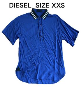 【送料無料】中古 DIESEL ディーゼル 半袖 ポロシャツ ブラウス レーヨン100% サイズXXS