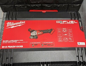 ミルウォーキーツール【Milwaukee】M18 FUEL RAPID STOP100mm 変速ディスクグラインダーM18 FSAGV100XB-0X0 JP　新品未使用★在庫あり