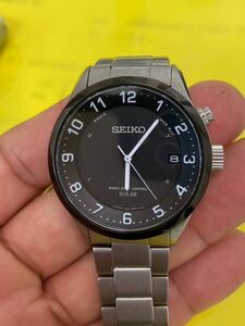 SEIKO スピリット　電波ソーラー　SBTM175/7B24-OARO 文字盤　黒