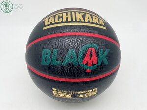 BA0100455　◇ TACHIKARA BLACKCAT バスケットボール 7号球 ブラック×レッド×ゴールド×グリーン ボール スポーツ 室内ボール 中古