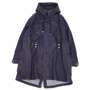 ディーゼル DIESEL コート モッズコート フィッシュテールパーカー デニム コーティング加工 アウター メンズ M cf06dm-rm11f10769