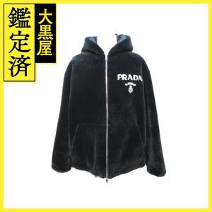 PRADA　プラダ　リバーシブルシアリングジャケット　メンズ48　ブラック　UPW404 1Y7Q　2147100448498　【432】