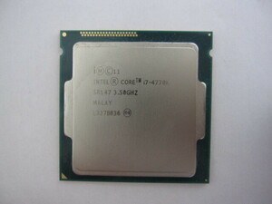 CPU intel Core i7-4770K 3.50ＧＨz SR147 動作品