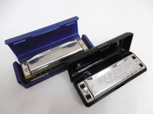 楽器祭 BLUES HARP&MAJOR BOY ハーモニカ おまとめ2点セット 管楽器 アンティーク コレクション HOHNER 中古 作動未確認 長期自宅保管品