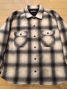 21aw NEIGHBORHOOD ネイバーフッド シャツ ジャケット M オンブレチェック キルティング 長袖 EL BARRIO/W-SHIRT.LS