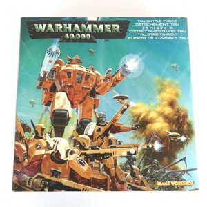 未組立 WARHAMMER ウォーハンマー 40000 タウ バトルフォース ミニチュアゲーム イギリス ※ジャンク 説明書・外箱付き 1123-054