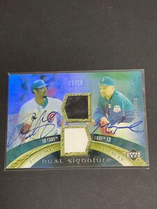 2005 Upper Deck MLB Artifacts DUAL signature Derrek Lee Mark Grace autograph デレクリー　マークグレース　サイン　10枚限定auto