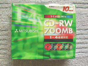 5562-2◆CD-RW パソコン用書き換え型CD MITSUBISHI 4枚セット　