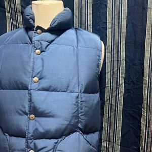 rare 8本杉 80s sierra designs down vest usa navy blue 80年代 アメリカ製 ダウンベスト60/40 ロクヨンクロス 旧タグ 1