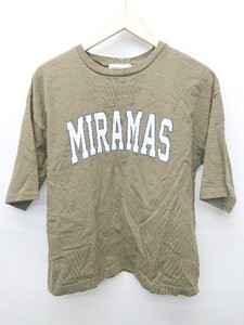 ◇ ⊂ fredy repit フレディレピ 半袖 Tシャツ カットソー サイズ38 カーキ系 レディース メンズ P