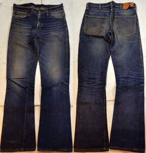 t185/LEVIS607ビッグE Iタイプ ヴィンテージ 超激レア 色落ちスペシャル！